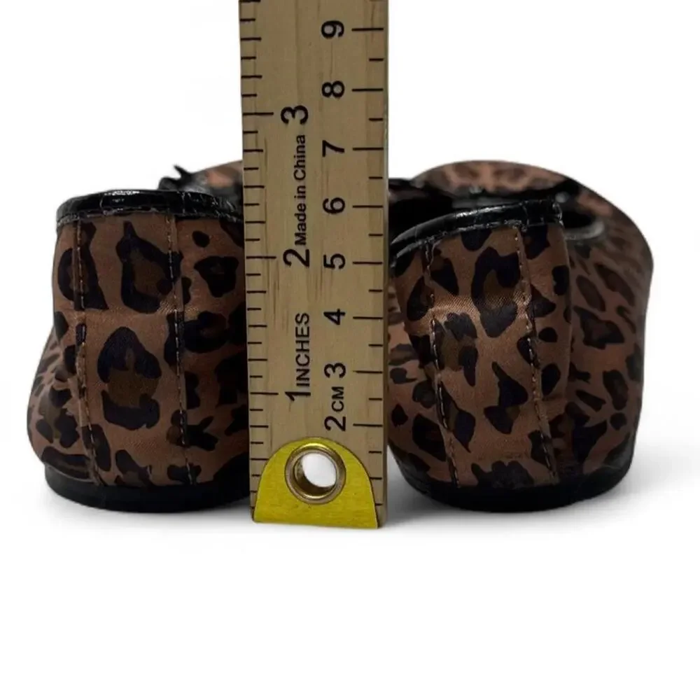 American Eagle Y2K 2000s Leopard print ballet flats with bow detail size 5 1/2